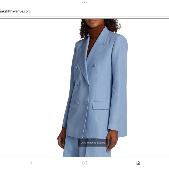 Lafayette 148 New York trinity double breasted blazer - Picture 3 of 8